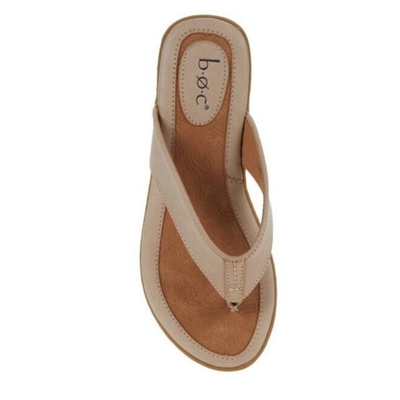 B.O.C. Zita Women's Flip-Flop Thong Toe Post Sandal's Cream Size 10 , 11 New NIB - Picture 2 of 7